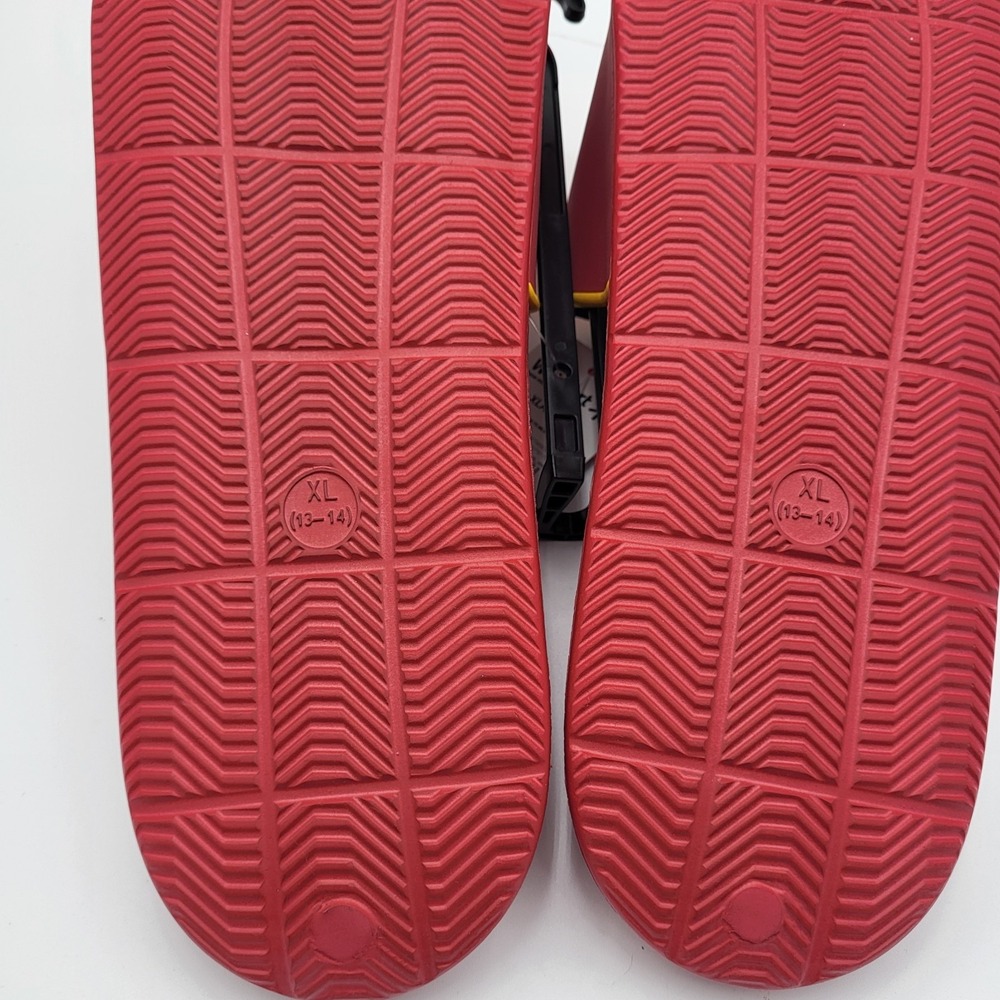 Iowa State Cyclones Molded Slides FOCO Men's XL 13-14 Red‎ Team Stripe - Picture 6 of 9